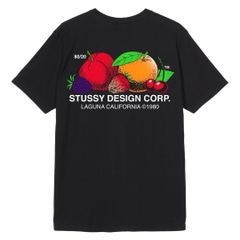 新品 特価値 Stussy fruits Design Tee  ブラック 男女兼用