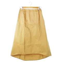 B&Y ユナイテッドアローズ BEAUTY&YOUTH ビューティー&ユース スカート パンツ チノ フレア ロング フィッシュテール ハリ感 厚手 M ベージュ /CK26