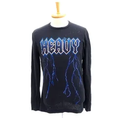 DSQUARED2 / ディースクエアード ◆長袖Tシャツ/ダメージ加工/HEAVY/ロック/ブラック/XS S72GD0023 S22507  メンズファッション
