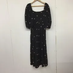 ZARA ザラ ワンピース ロングスカート 0881 801 800 パフスリーブ スクエアネック 刺繍