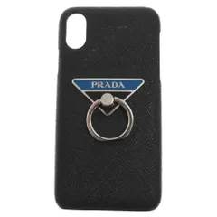 PRADA (プラダ) バンカーリング スマートフォンケース iPhoneX/iPhoneXS用 ブラックのサムネイル