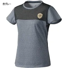【新品】【Sサイズのみ】prince(プリンス) ストレッチ 半袖 テニス ウェア レディース・ウィメンズ ゲームシャツ WF1060 モクグレー