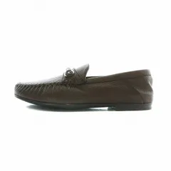 バリー BALLY CROFT-U/22 ローファー モカシン レザー ラウンドトゥ シルバー金具 US6 24cm 茶色 ブラウン /XZ ■GY18のサムネイル