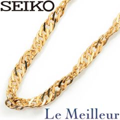 セイコー SEIKO スクリューチェーンネックレス K18YG 中古 プレラブド 返品OK
