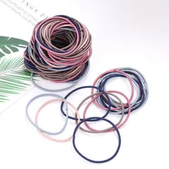 大容量100本セット　ヘアゴム　髪留め　子供　大人　くすみカラー　ハンドメイド