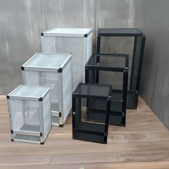 爬虫類 メッシュケージ 【 Lサイズ】45*45*80cm　ノーブランドバルク品 爬虫類 飼育ケージ