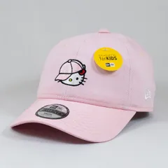 【ニューエラ正規品】KIDS 子供用 ニューエラ NEWERA×ハローキティ 帽子 Youth 9TWENTY HELLO KITTY キャップ ピンク(商品番号：14348578)