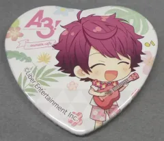 【中古】バッジ・ピンズ 佐久間咲也 「A3!(エースリー)×animatecafe 第6弾 トレーディングハート缶バッジ 南国リゾートver. Aグループ 春組・夏組」