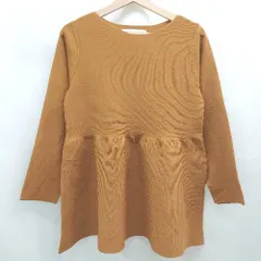 ◇ Θ nano universe ナノ ユニバース シンプル系 長袖 長袖シャツ サイズF ブラウン系 レディース E  【1507160019433】