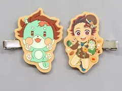 【中古】アクセサリー(非金属) 竈門炭治郎 クッキー風ヘアクリップ 「鬼滅の刃×ufotable Cafe×マチ★アソビCAFE バレンタイン＆ホワイトデーイベント2025 前期」