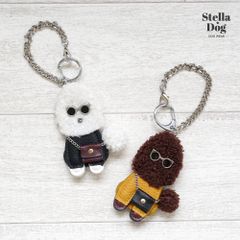 【閉店セール全品半額】プードルキーホルダー　バッグチャーム　キーホルダー　ドッググッズ  ペットグッズ