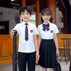 子供スーツ 女の子 男の子 キッズスーツ 半袖 フォーマル 学生服 トップス シャツ スカート パンツ ネクタイ 蝶結び 小学生 女子 男子 入学式 入園式 卒業式 卒園式 制服 発表会 学生服 卒業スーツ aizhiy02