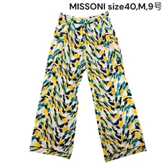 美品 ミッソーニ MISSONI 40、M、9号 パンツ カジュアルパンツ ワイド ボトムス 総柄 レディース S5P252のサムネイル