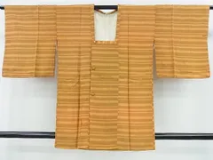 平和屋着物■道行コート　横段文　逸品　mz4405