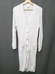 ◇ ⊇ gelato pique ジェラートピケ 長袖 ロング カーディガン サイズONE グレー系 レディース E  【1507010013314】