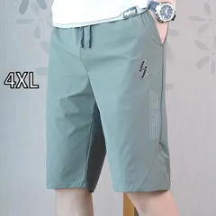 [4XL]メンズ ファッション 服 男性用 オシャレ シンプル 大人 かっこいい 大きいサイズ ストリート 紳士服 夏 速乾 カジュアル ズボン 五分丈 パンツ ハーフ スポーツ パンツ ハーフ パンツ