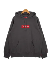 SUPREME シュプリーム 21AW Box Logo Hooded Sweatshirt ボックスロゴ スウェットパーカー チャコール Size L