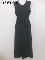 ◇ ◎ AULI アウリィ ウエストリボン付き ノースリーブ ワイドパンツ オールインワン ブラック レディース  【中古】 【1107120000213】のサムネイル