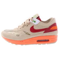 NIKE (ナイキ) ×CLOT AIR MAX1 クロット エアマックス1 ローカットスニーカー DD1870-100 ベージュ/オレンジ US9.5/27.5cm