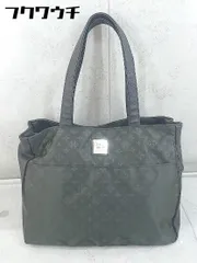 ■ Daily russet デイリー ラシット 総柄 切り替え ハンド トート バッグ ブラック レディース  【1104020002767】