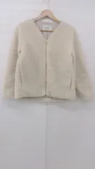 【未使用タグ付】 スローブイエナ ノーカラー ブルゾン ジャケット M SLOBE IENA（スローブイエナ）の「ノーカラーギャザーブルゾン