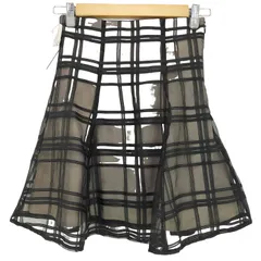 マーキュリーデュオ MERCURYDUO シアーチェックバックレースアップミニスカパン レディース JPN：M 