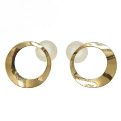 デザインピアス K10YG 10金 イエローゴールド スタッドピアス アクセサリー