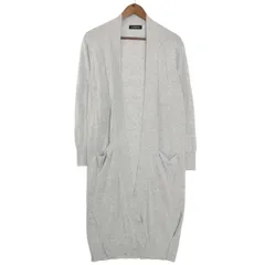 GREEN LABEL RELAXING ユナイテッドアローズ 通年★ ロング 羽織り ニット カーディガン Sz.F レディース 灰 グレー