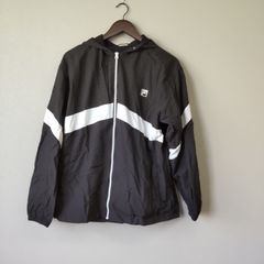 FILA ナイロンジャケット ブラック Lサイズ - メルカリ