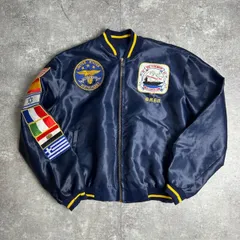 USS McCandless　海軍記念 ジャンパー 　刺繍スタジャンブルゾン 黒 USS McCandless海軍記念 ジャンパー 刺繍スタジャンブルゾン 黒