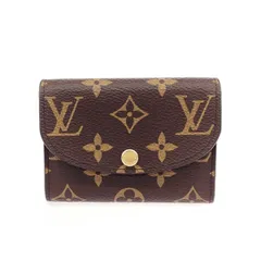 新品同様 LOUIS VUITTON ルイヴィトン モノグラム ポルトモネロザリ コインパース コインケース  M41939 RFID ブラウン  レディース  　240001155340