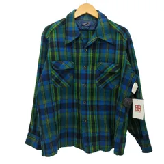 ペンドルトン PENDLETON 70S USA製 オンブレ フランネル L/S ワークシャツ  メンズ import：XL 