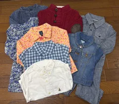 GAP  ギャップ　まとめ売り　セット売り　8点　ニット　ワンピース　シャツ　アウター　オーバーオール　デニムジャケット　オールシーズン　18-24years  90㎝
