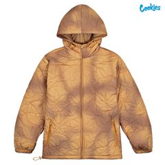COOKIES HORTICULTURIST CLUB PUFFER JACKET【KHAKI】(クッキーズ アパレル 服 ジャケット フード フーディー パファー)