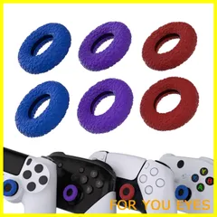 【在庫処分】PlayVital ps5&ps4コントローラー＆Xbox シリーズ X/S＆Xbox One/Eliteシリーズ 2 コア＆Switch Proコントローラーに対応用3ペアのドーナツデザインシリコンサムスティックリング、アンチスリップサムグリップ