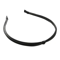 【ブラック×ワンサイズ】[Cream dot. クリームドット公式] ヘアアクセサリー レディース カチューシャ 大人 ヘアバンド 髪留め まとめ髪 2連 二重 ノット 結び目 クロス スリム 細い 大人っぽい  