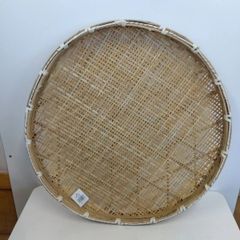 【訳あり在庫処分】竹製梅干しざる　直径約65cm　梅ざる　竹ざる　山菜　キノコ　竹製　盆ざる　水切り　干し野菜　干物　一夜干し　梅干し　中国製