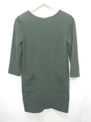 ◇ LOUNIE ルーニィ バックジップ シンプル 七分袖 ミニ ワンピース サイズ38 ブラック レディース P  【1403110001292】のサムネイル