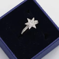 箱付き 新品同様 スワロフスキー シルバー 石付 レディース 指輪/リング OGH 2000000 NSK