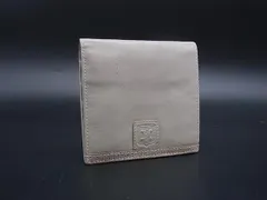 CELINE セリーヌ マカダム レザー 二つ折り 財布 ウォレット 札入れ 小銭入れ レディース グレージュ系 DI7621