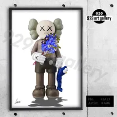 KAWS 絵画 油絵 油彩 肉筆 額縁 2025年最新】kaws 絵画の人気アイテム - メルカリ