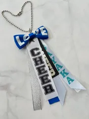 リボンキーホルダー⭐︎チア　チーム名・名入れ可能