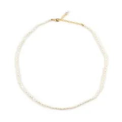 【ホワイト×ワンサイズ】[Cream dot. クリームドット公式] ネックレス レディース 淡水パール 小粒 パール デイリー 結婚式 カジュアル 小物 ギフト 大人 ショート 女性 入学式 入園式 ママスーツ 