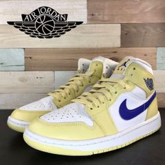 NIKE AIR JORDAN 1 ナイキ エア ジョーダン 1 ミッドカット レモン ウォッシュ ブラック 23.5cm U11879 BQ6472-701