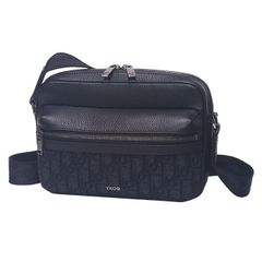 クリスチャン・ディオール Christian Dior Rider 2.0 ジップ メッセンジャーバッグ ショルダー 1ESPO340YKS_H03E ブラック オブリークジャカード グレインドカーフスキン