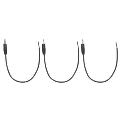 uxcell 3本 3.5mm オーディオケーブル 裸線延長ケーブル TS 2 極 オス 変換ケーブル 0.25m ステレオミニプラグ プラグジャック 音声ケーブル スピーカー ラジオ テレビ スマホ ヘッドフォン セットトップ ボックス用