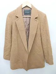 ◇ ◎ Diagram ダイアグラム ウール100% 無地 長袖 ジャケット サイズ38 ブラウン レディース P  【1404250005164】