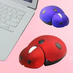 てんとう虫 ワイヤレスマウス 無線 光学式 ゲーミング コードレス ワイヤレス マウス かわいい プレゼント ノートパソコン アクセサリー 無線