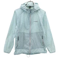 mont-bell モンベル 長袖 ウィンドブラスト プリント パーカー M ブルー×ホワイト アウトドア 1103265 レディース 古着のサムネイル