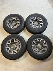 ジムニーシエラ 純正15インチアルミホイール タイヤセット 美品 倉庫 